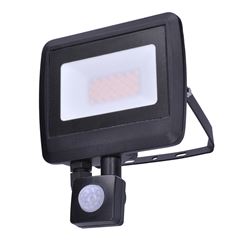Solight LED reflektor Easy se sensorem, 30W, 2400lm, 4000K, IP44, černý