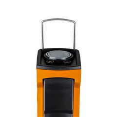 Solight pracovní nabíjecí LED lampa,  500lm + 70lm, COB, Li-Ion, USB, černooranžová