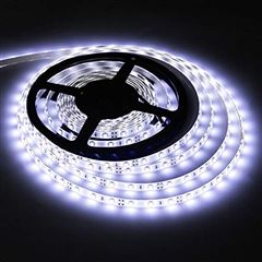 Solight LED světelný pás s testrem, 5m,  sada s 12V adaptérem, 4,8W/m, IP65, studená bílá