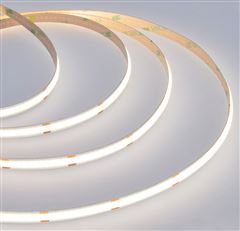 Solight LED COB pásek, 5m, 7W/m, 500lm/m,  neutrální bílá, USB napájení, vypínač, 8mm