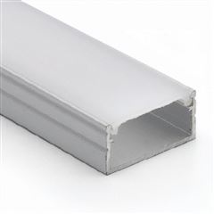 Solight hliníková lišta pro LED pásky 2, 18x9mm, mléčný difuzor, 1m