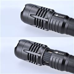 Solight LED nabíjecí svítilna, 1400lm, zoom, power bank, dárkové balení, Li-Ion