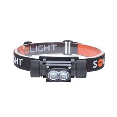 Solight LED čelová nabíjecí svítilna, 650lm, Li-Ion
