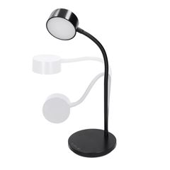Solight LED stolní lampička, 4,5W, 300lm, 3CCT, černá, podstavec