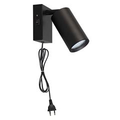 Solight nástěnná lampička CELE, 1x GU10, černá