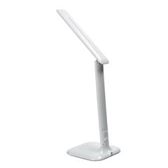 Solight LED stmívatelná stolní lampička s displejem, 7W, volba teploty světla, bílý lesk