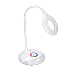 Solight LED stolní lampička nabíjecí, 5W, RGB podsvícení, stmívatelná, USB napájení