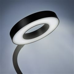 Solight LED stmívatelná stolní lampička s klipem, 300lm, nastavitelná teplota světla, USB
