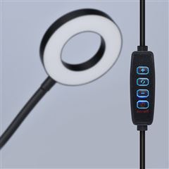 Solight LED stmívatelná stolní lampička s klipem, 300lm, nastavitelná teplota světla, USB