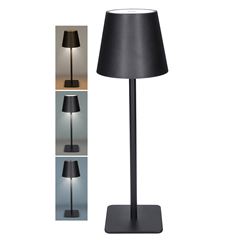 Solight LED nabíjecí lampička Lucca, 120lm, změna CCT, stmívání, černá