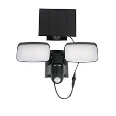 Solight LED solární osvětlení se senzorem, 9W, 850lm, 4000K, Li-Ion, černá