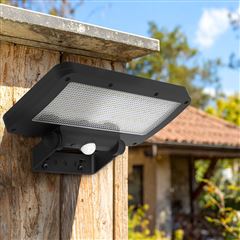 Solight LED solární osvětlení se senzorem, 5W, 500lm, 4000K, Li-Ion, černá