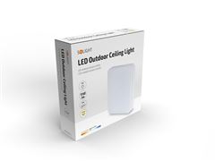 Solight LED venkovní osvětlení, přisazené, čtvercové, IP54, 15W, 1150lm, 4000K, 22cm