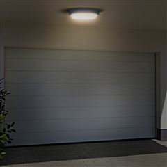 Solight LED venkovní osvětlení kulaté, 13W, 910lm, 4000K, IP54, 17cm, šedá barva