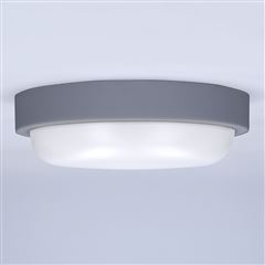 Solight LED venkovní osvětlení kulaté, 13W, 910lm, 4000K, IP54, 17cm, šedá barva