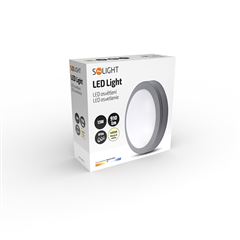 Solight LED venkovní osvětlení Siena, šedé, 13W, 910lm, 4000K, IP54, 17cm