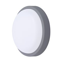 Solight LED venkovní osvětlení kulaté, 20W, 1500lm, 4000K, IP54, 20cm, šedá barva