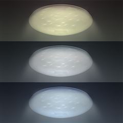 Solight LED stropní světlo Star, kulaté, 24W, 2400lm, dálkové ovládání, 37cm