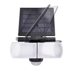 Solight LED solární osvětlení se senzorem, 8W, 600lm, Li-on, černá