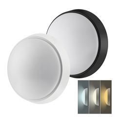 Solight LED venkovní osvětlení, nastavitelná teplota světla - 3CCT, 15/18/20W, 1800lm, 22cm, 2v1 - bílý a černý kryt
