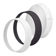 Solight LED venkovní osvětlení, nastavitelná teplota světla - 3CCT, 15/18/20W, 1800lm, 22cm, 2v1 - bílý a černý kryt