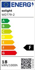Solight LED venkovní osvětlení, nastavitelná teplota světla - 3CCT, 15/18/20W, 1800lm, 22cm, 2v1 - bílý a černý kryt
