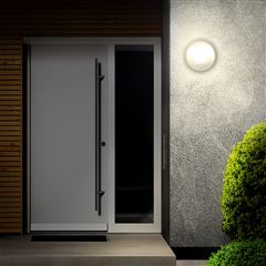 Solight LED venkovní osvětlení se senzorem a nastavitelnou CCT, 18W, 1800lm, 22cm, 2v1 - bílý a černý kryt