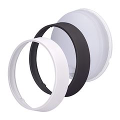 Solight LED venkovní osvětlení se senzorem a nastavitelnou CCT, 18W, 1800lm, 22cm, 2v1 - bílý a černý kryt