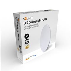 Solight LED stropní světlo Plain, 15W, 1200lm, 3000K, kulaté, 26cm