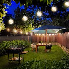 Solight LED venkovní řetěz s žárovkami, 10 žárovek, 5m+3m, 500lm, teplá bílá
