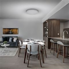 Solight LED osvětlení LECCE s dálkový ovladačem, 50W, 3000lm, 40cm, změna chromatičnosti, stmívatelné, bílá