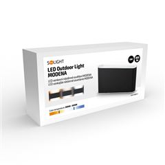Solight LED venkovní nástěnné osvětlení Modena, 12W, 800lm, 3CCT, černá
