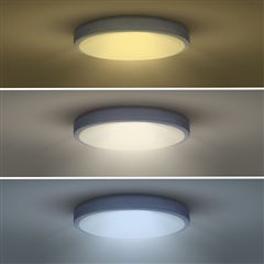 Solight LED osvětlení s dálkovým ovladačem Grey , 48W, 3360lm, 38cm, změna chromatičnosti, stmívatelné