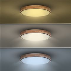 Solight LED osvětlení s dálkovým ovladačem Iron Oak, 48W, 3360lm, 40cm, změna chromatičnosti, stmívatelné