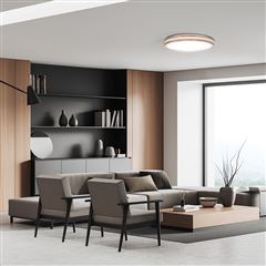 Solight LED osvětlení s dálkovým ovladačem Woody, 60W, 4200lm, 50cm, změna chromatičnosti, stmívatelné
