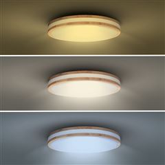 Solight LED osvětlení s dálkovým ovladačem Woody, 60W, 4200lm, 50cm, změna chromatičnosti, stmívatelné