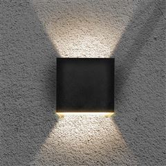 Solight LED venkovní nástěnné osvětlení Parma, 6W, 420lm, 3000K, černá