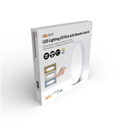 Solight LED osvětlení s dálkovým ovladačem Estela White, 60W, 4500lm, 50cm, změna chromatičnosti, stmívatelné