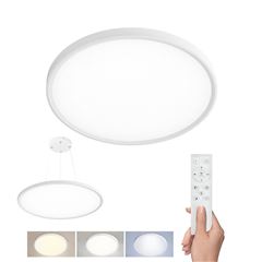 Solight LED osvětlení s dálkovým ovladačem Estela White UGR, 40W, 4300lm,  50cm, URG<19, závěsné i přisazené