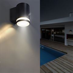 Solight LED venkovní nástěnné osvětlení Potenza, 1x GU10, černá