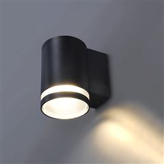 Solight LED venkovní nástěnné osvětlení Potenza, 1x GU10, černá