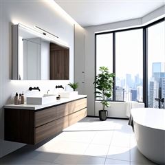 Solight LED koupelnové osvětlení nad zrcadlo 3v1, 12W, 780lm, 4000K, IP44, 60cm, černá