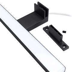 Solight LED koupelnové osvětlení nad zrcadlo 3v1, 12W, 780lm, 4000K, IP44, 60cm, černá