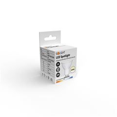 Solight LED žárovka, bodová , 7W, GU10, 4000K, 595lm, bílá