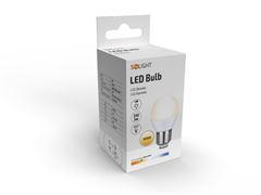 Solight LED žárovka, miniglobe, 4W, E27, 3000K, 340lm