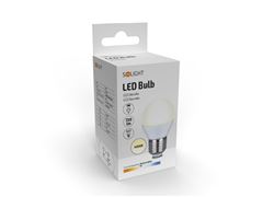 Solight LED žárovka, miniglobe, 8W, E27, 4000K, 720lm