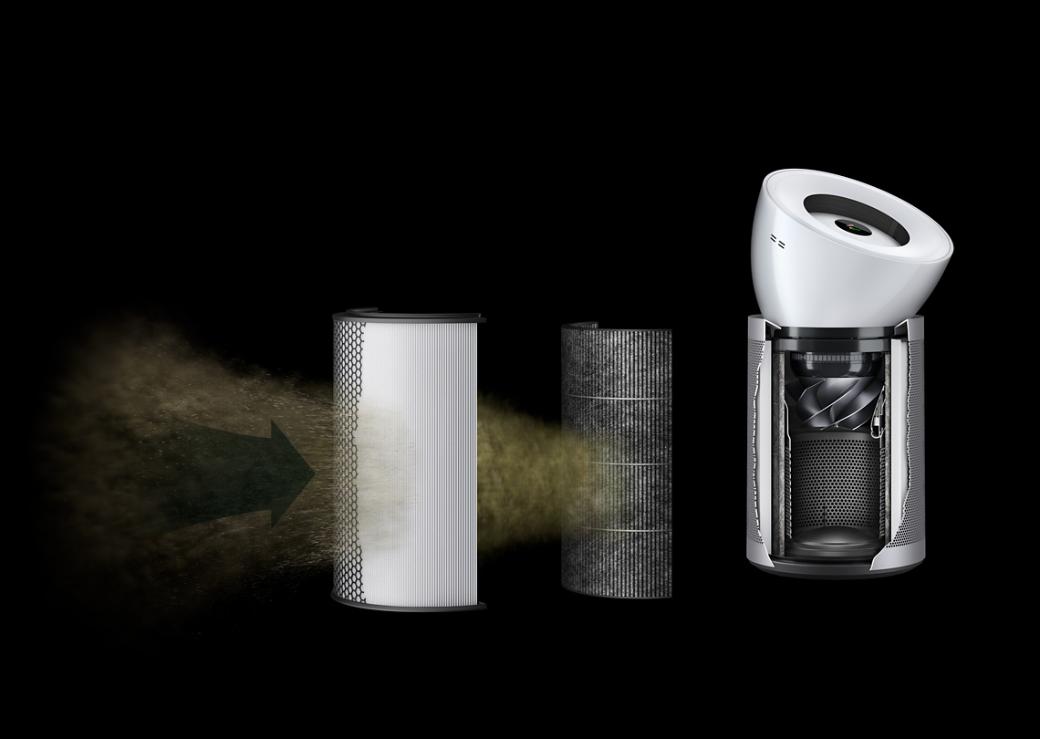 Zachytává plyny a ultrajemné částice