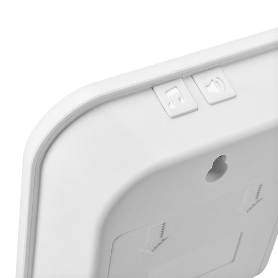 Solight wireless doorbell, battery operated, 200m, learning code, white