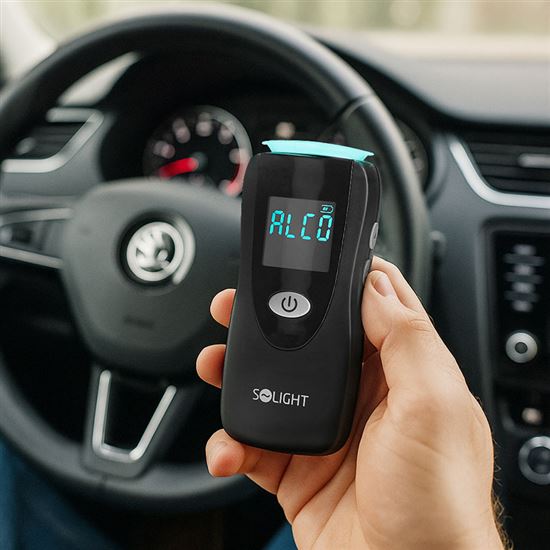 Solight contactless breathalyzer, Fuel Cell, 0,0 - 5,0‰ BAC,accuracy 0,08‰