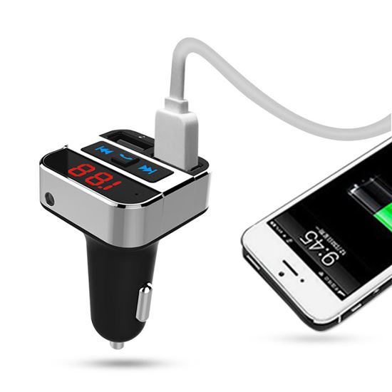 Solight FM transmitter with bluetooth connection to car, 2x USB + handsfree